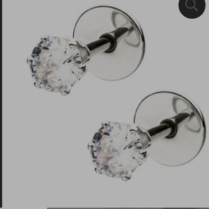 Comfy earring flat back crystal clear